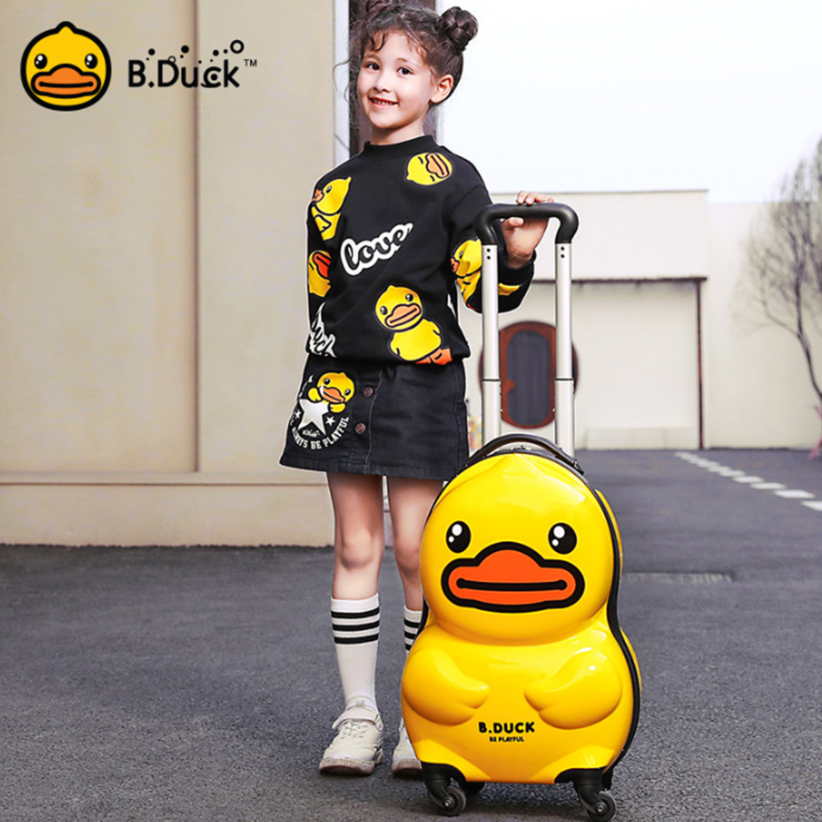 Maleta Ligera Viaje Niños 16 Pulgadas Diseño Pato B. Duck