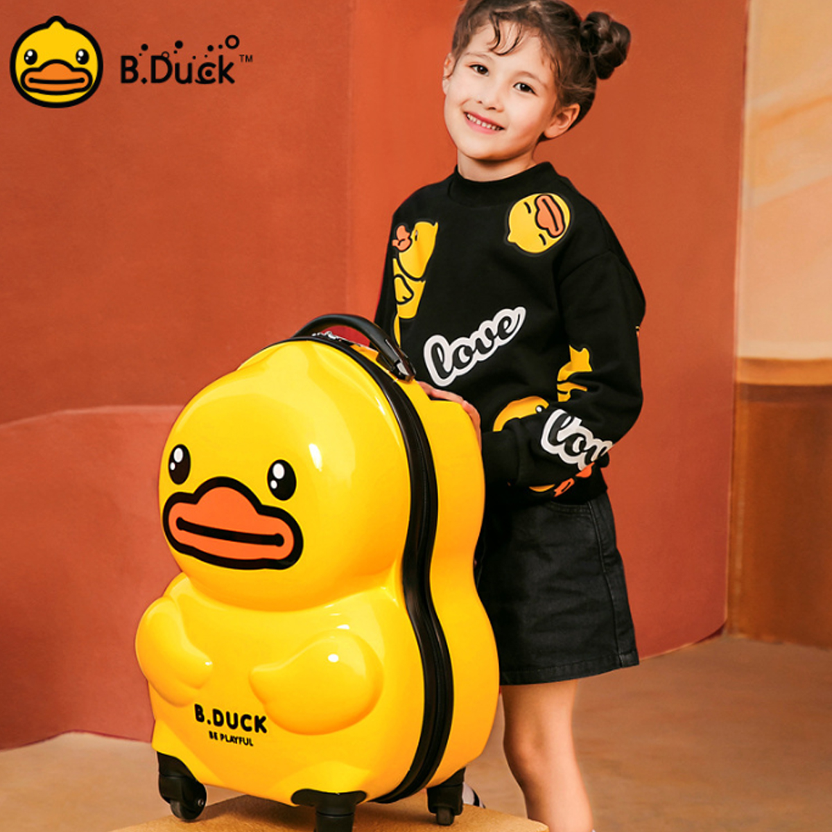 Maleta Ligera Viaje Niños 16 Pulgadas Diseño Pato B. Duck