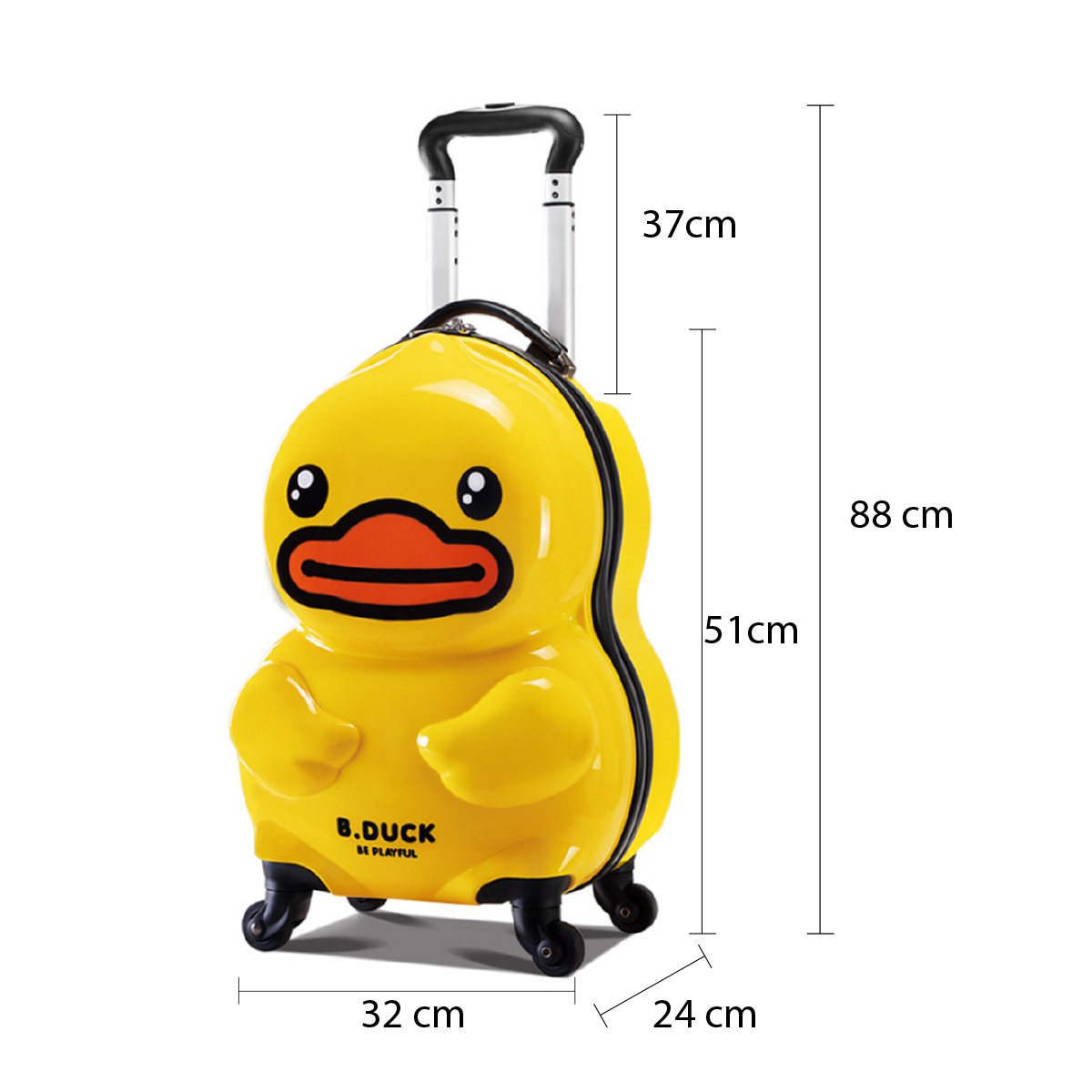 Maleta Ligera Viaje Niños 16 Pulgadas Diseño Pato B. Duck