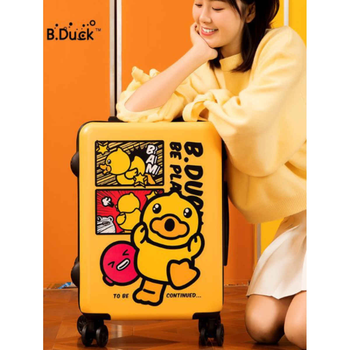 Maleta Viaje Para Niños 20 Pulgadas Diseño Pato B. Duck
