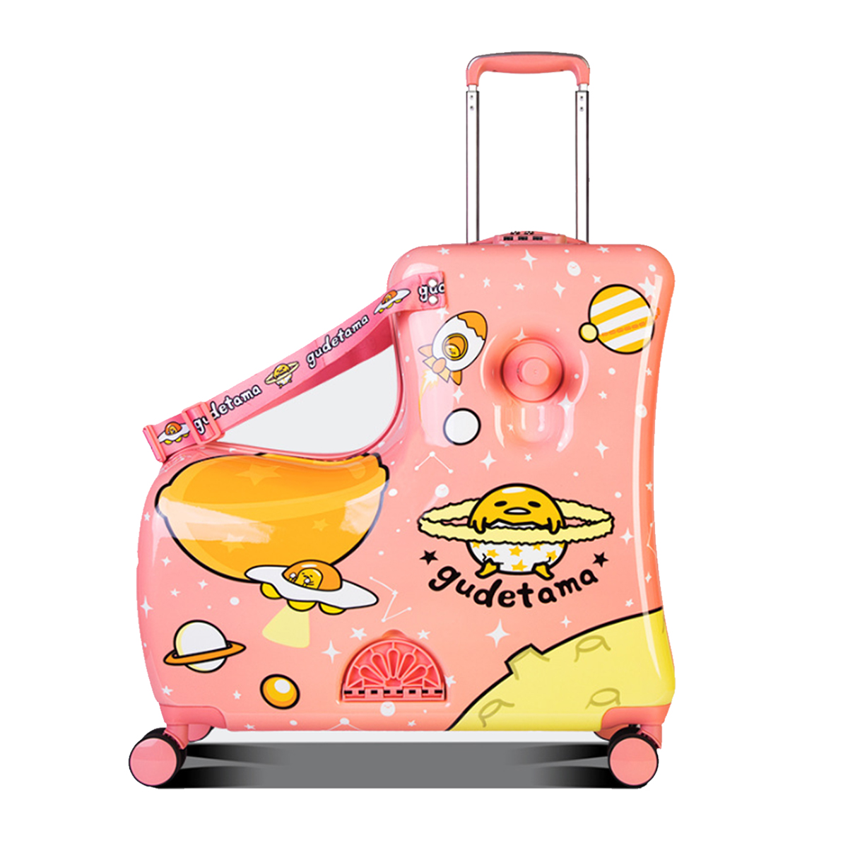 Maleta Viaje Para Niños Con Asiento Rosa 20 Pulgadas