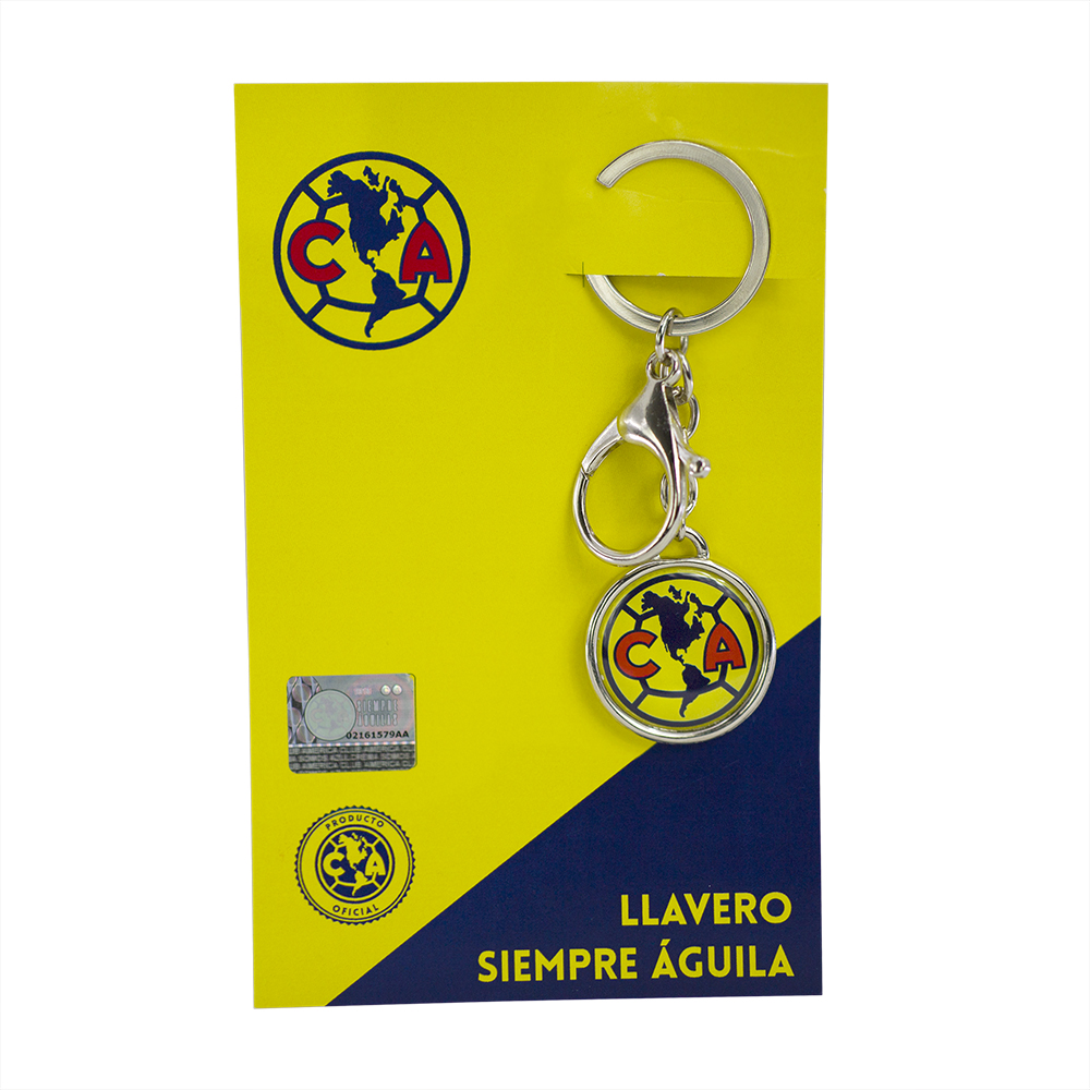 Llavero Escudo Club América Gota de Resina