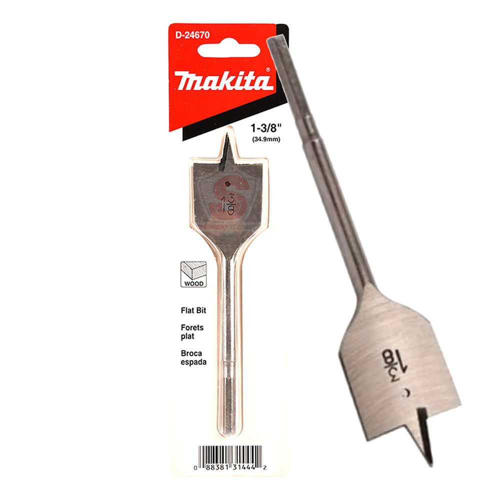 Broca Plana Manita 1-3/8 X 6 1/2 D-24670 Makita Original