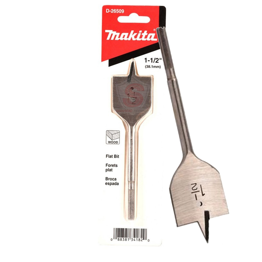 Broca Plana Manita 1-1/2 X 6 1/2 D-26509 Makita Original