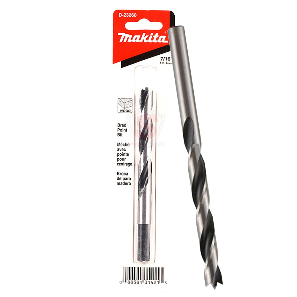 Broca Espiral 3 Puntas 7/16 Para Madera D-23260 Makita