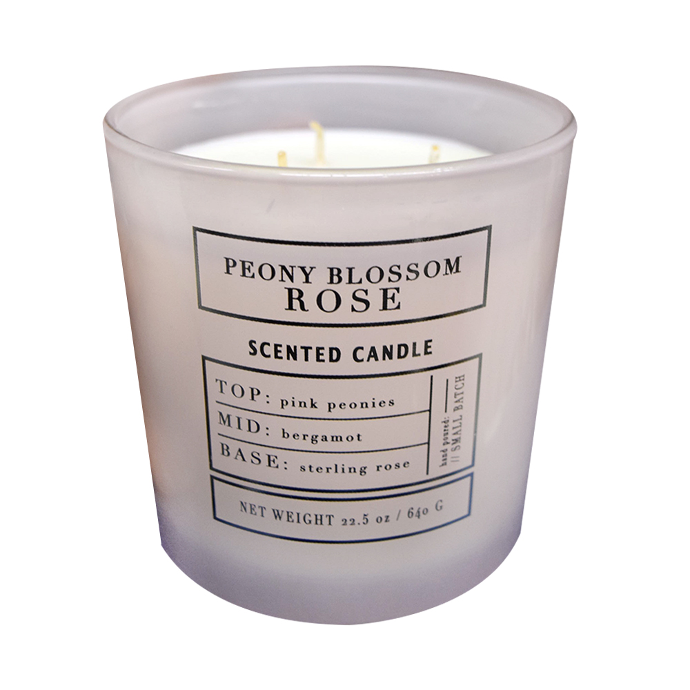 Vela Aromática Decorativa Aroma Flor De Peonía Rosa