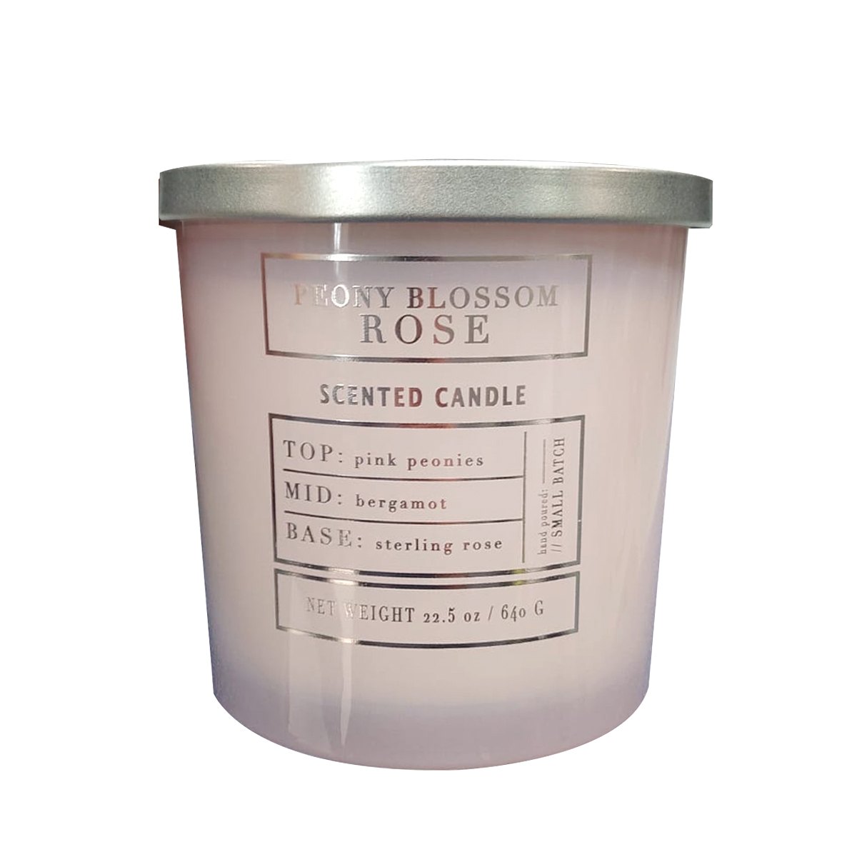 Vela Aromática Decorativa Aroma Flor De Peonía Rosa