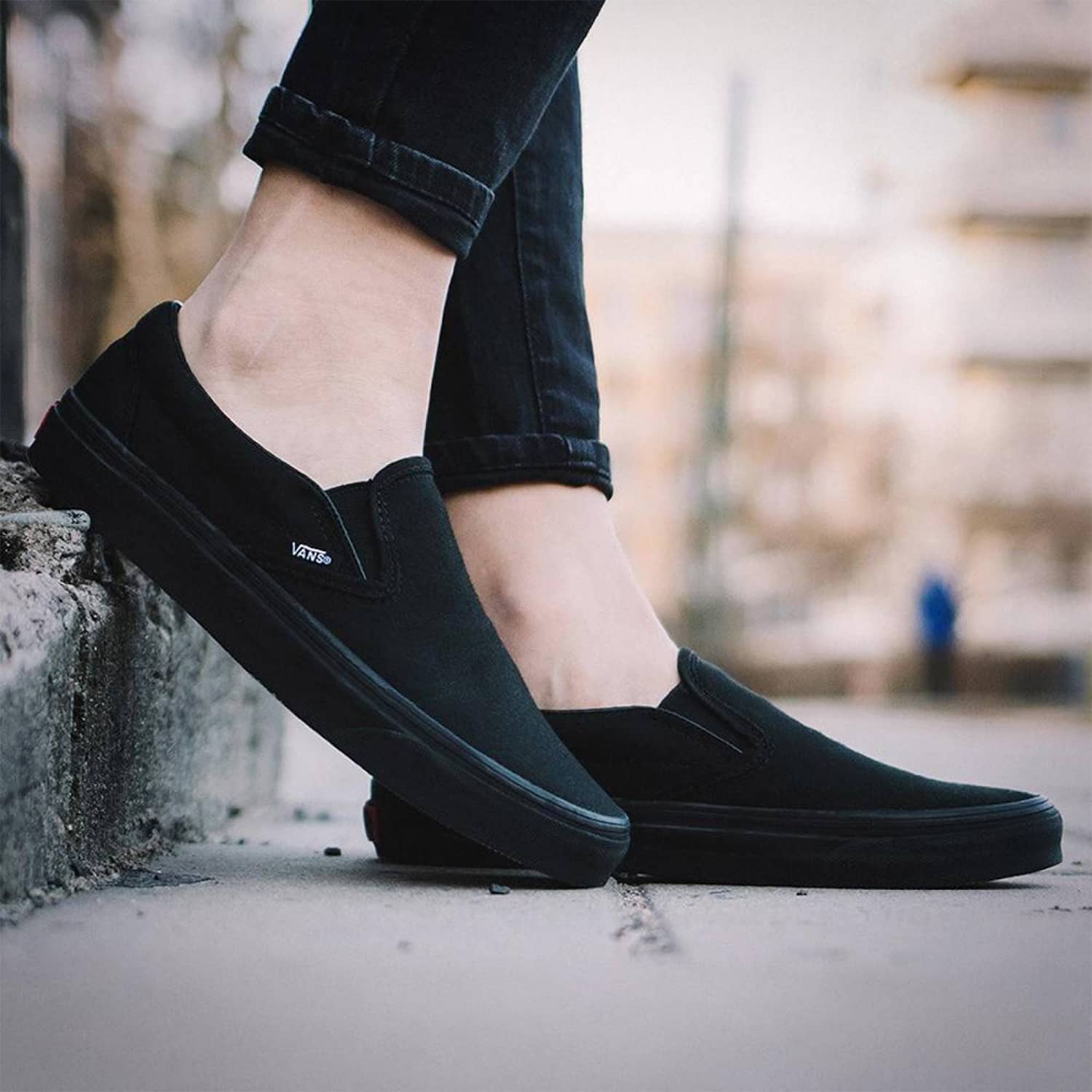 Tenis Vans Classic Slip On - 0EYEBKA - Negro - Unisex