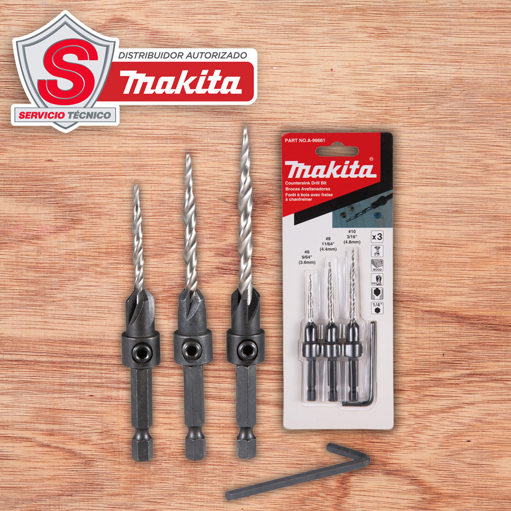 BROCAS DE AVELLANADO PARA MADERA- MAKITA 