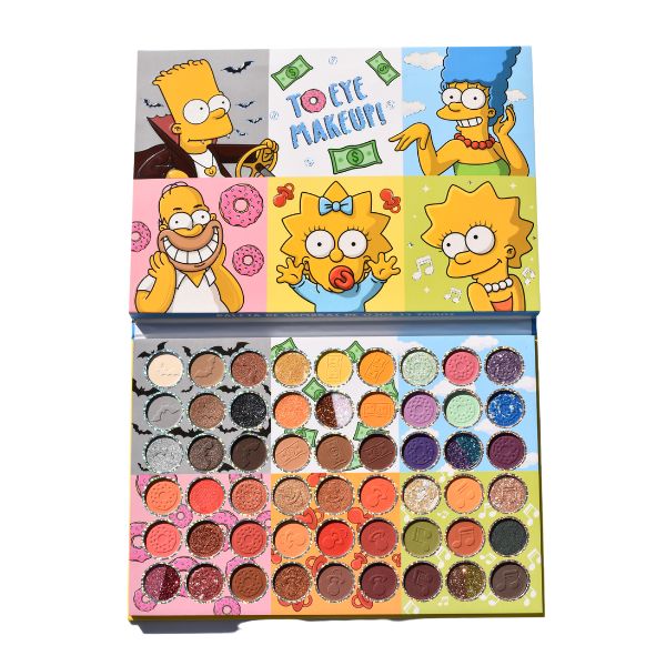 Paleta de sombras Likëpink Los Simpson