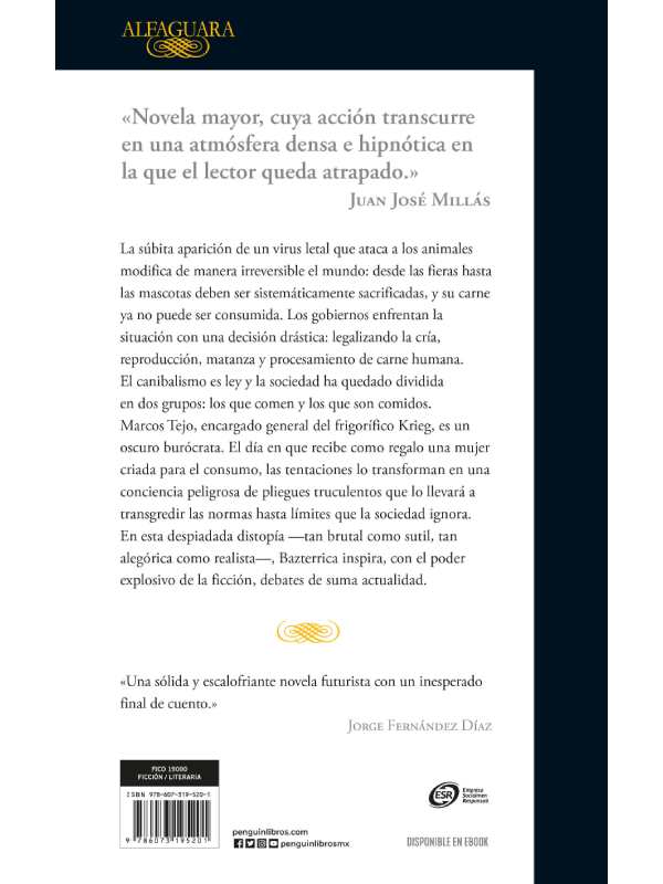 Libro Cadáver Exquisito Agustina Bazterrica.