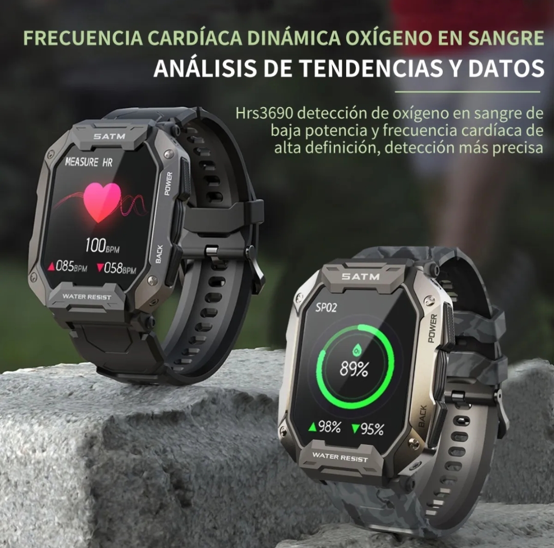 Reloj Inteligente, Reloj Inteligente Deportivo Militar Tácti.