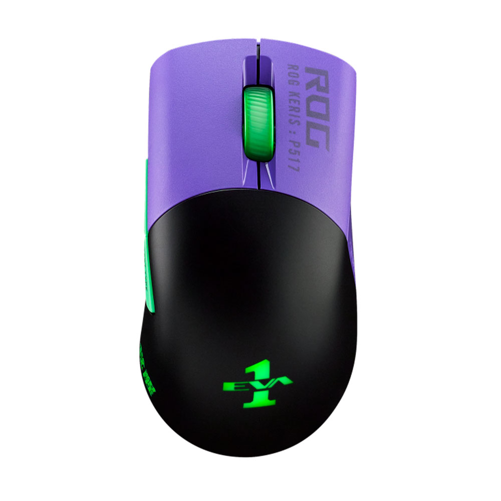 Mouse Gamer Inalámbrico ASUS ROG KERIS WIRELESS EVA EDITION 16000 DPI 3 modos de conectividad Aura Sync RGB P517