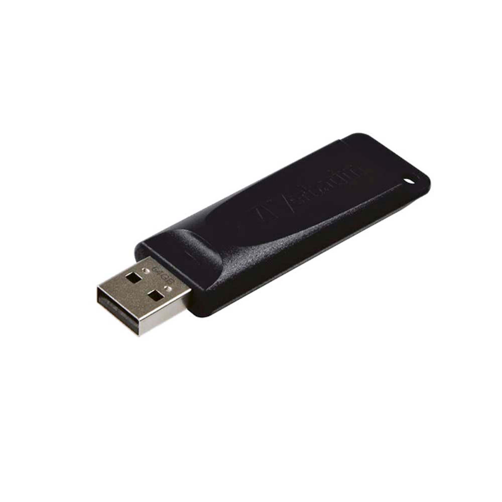 Memoria USB Verbatim Slider Go 64GB USB 2.0 Color Negro