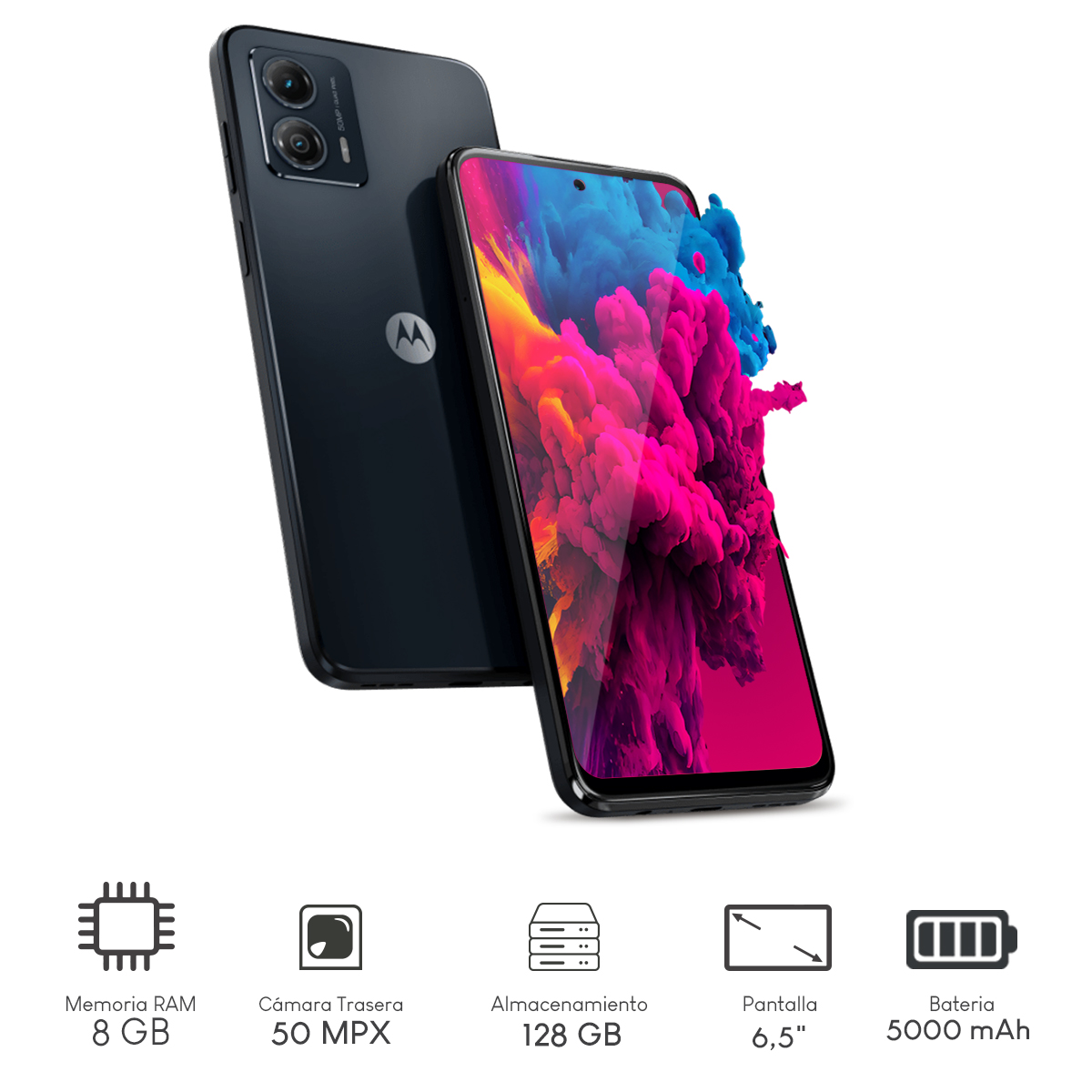 Celular Motorola Moto G53 5G 8GB 128GB FHD+ Andoroid 11 Negro