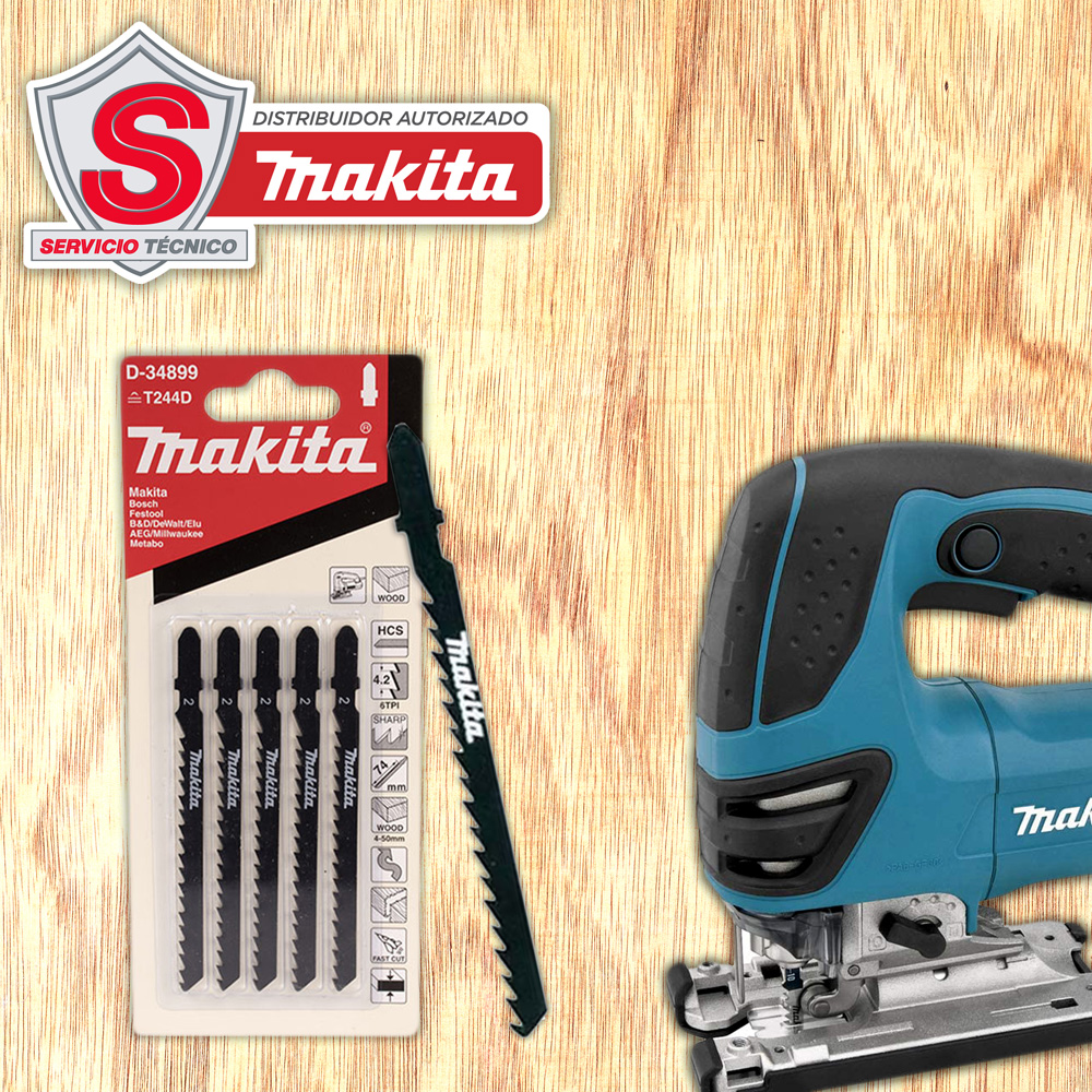 Segueta Madera Hcs 75mm Corte Curvo Rápido D-34899 Makita