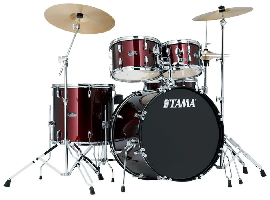 Bateria Tama Stagestar de 5 piezas. Vino con atriles, asiento y platillos Sg52kh6c-wr
