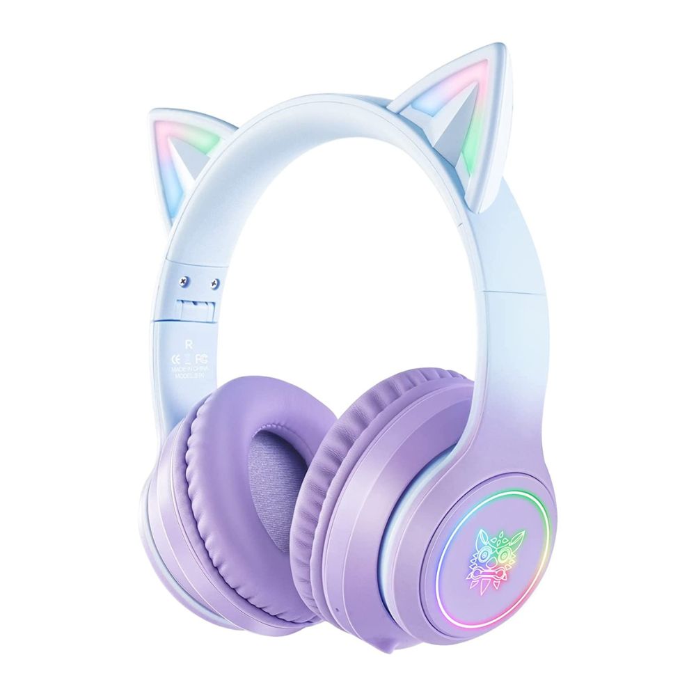 Audífonos gamer inalámbricos RGB Gadgets&Fun con orejas de gato