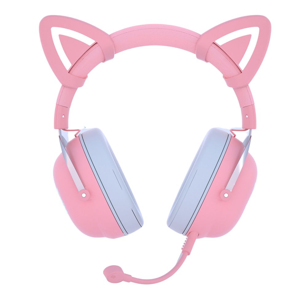 Audífonos gamer inalámbricos RGB Gadgets&Fun con orejas de gato