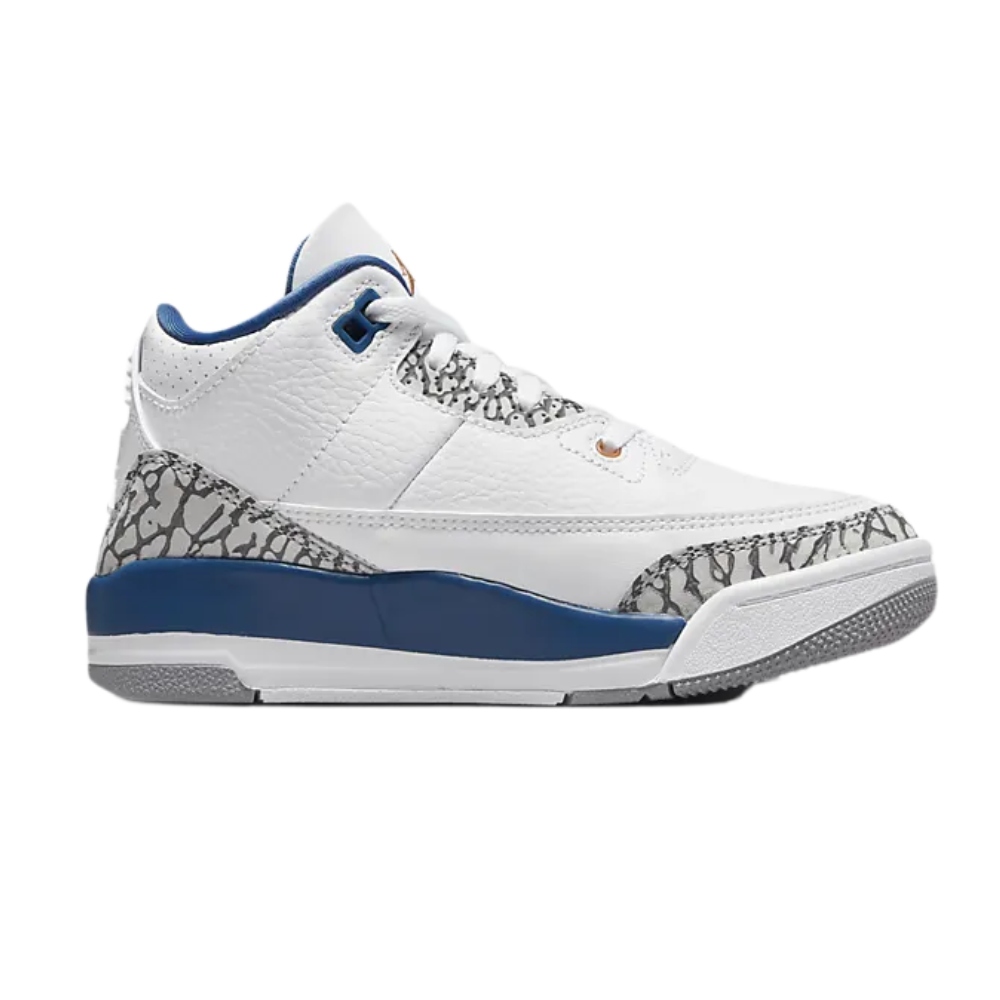 TENIS NIKE AIR JORDAN 3 RETRO PS BLANCO/AZUL DE NIÑOS DM0966-148