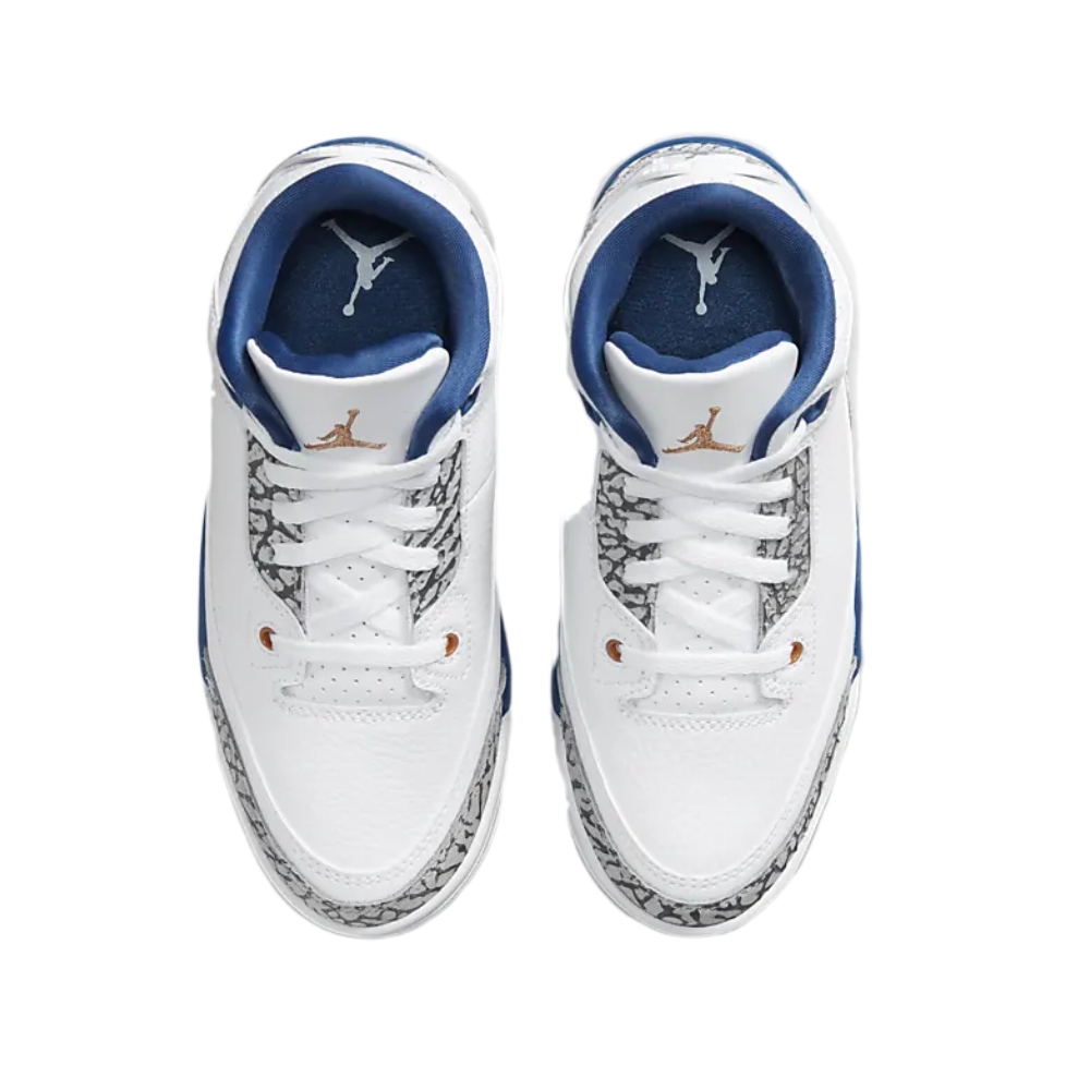 TENIS NIKE AIR JORDAN 3 RETRO PS BLANCO/AZUL DE NIÑOS DM0966-148