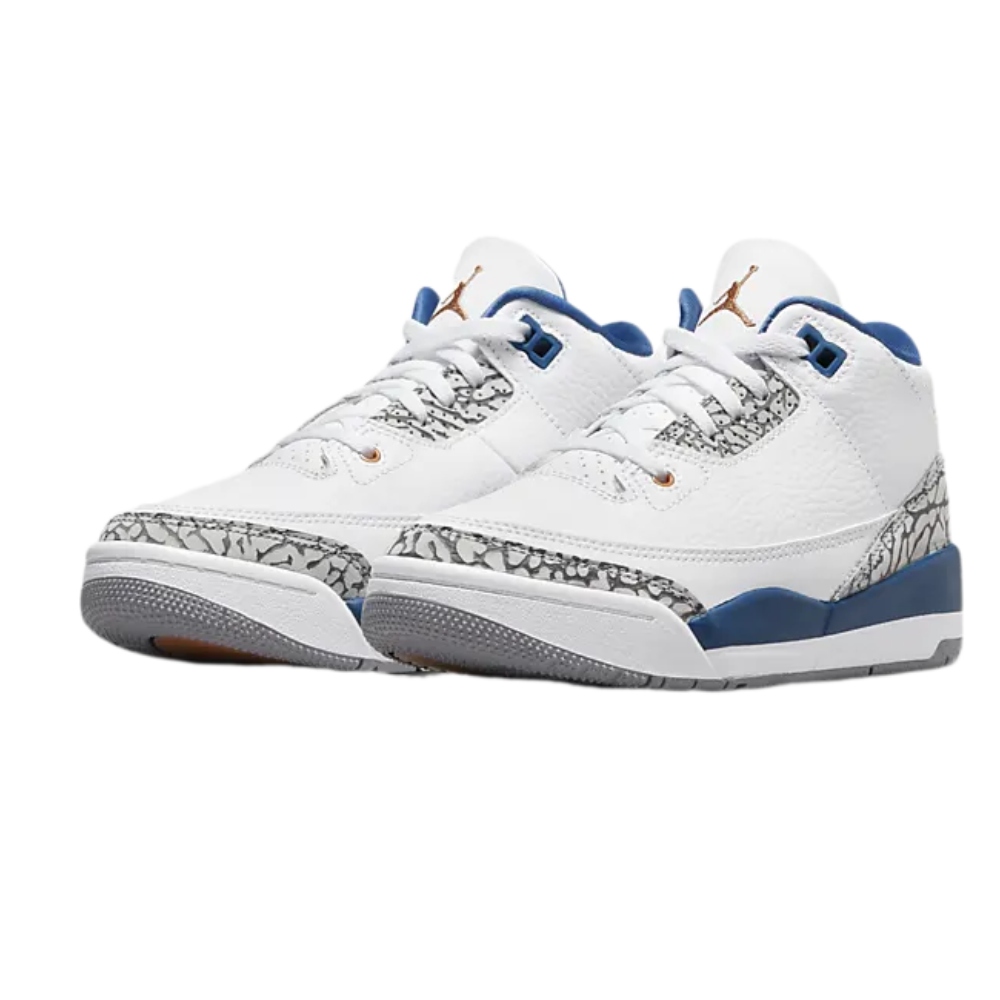 TENIS NIKE JORDAN 3 RETRO PS BLANCO/AZUL DE NIÑOS DM0966-148