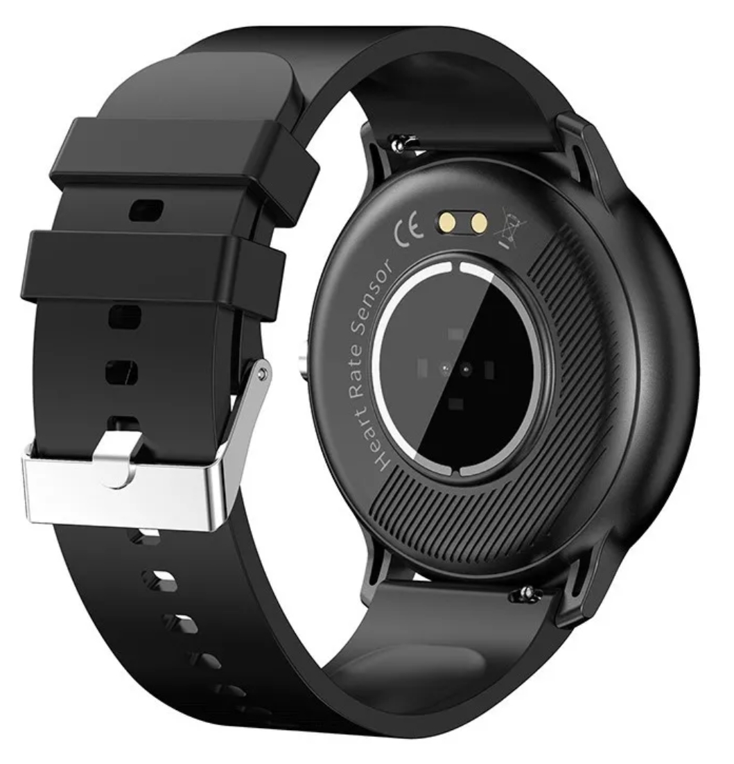 Smartwatch Lige BW0223 1.28" caja 45mm black, malla  black de  silicona.