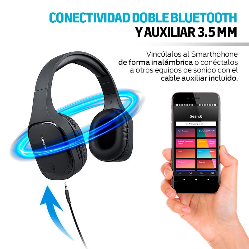 Redlemon Audífonos Bluetooth Inalámbricos High Definition Tipo