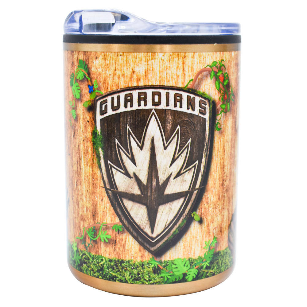 Fun Kids 2415-4025 Vaso Térmico Termo Doble Pared Acero Inoxidable con tapa Disney Marvel Guardianes de la Galaxia 350ml Groot