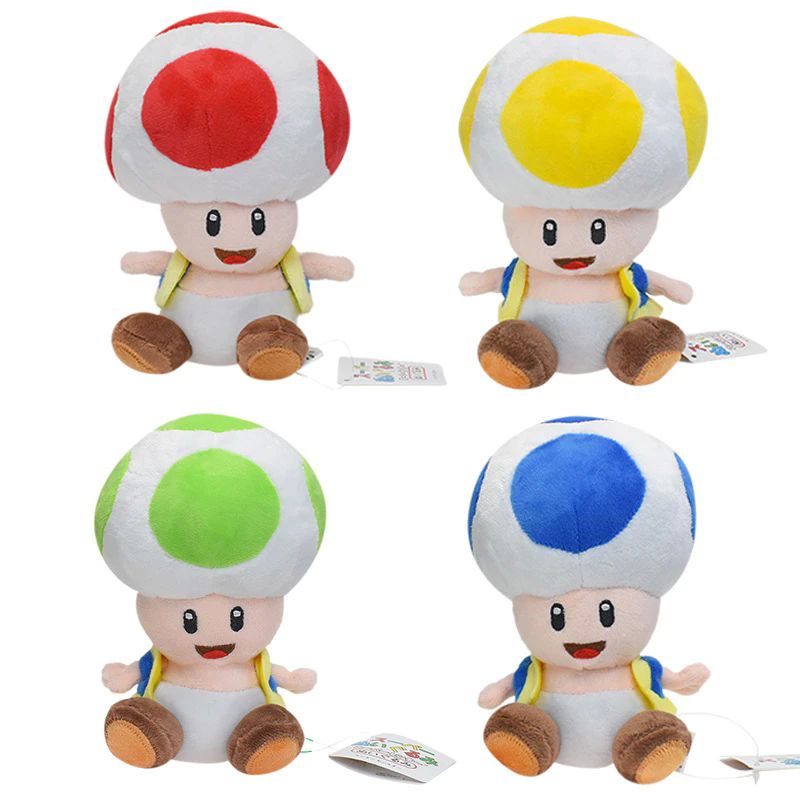 Peluche Toad Rojo Nintendo 20 Cm Super Mario Bros
