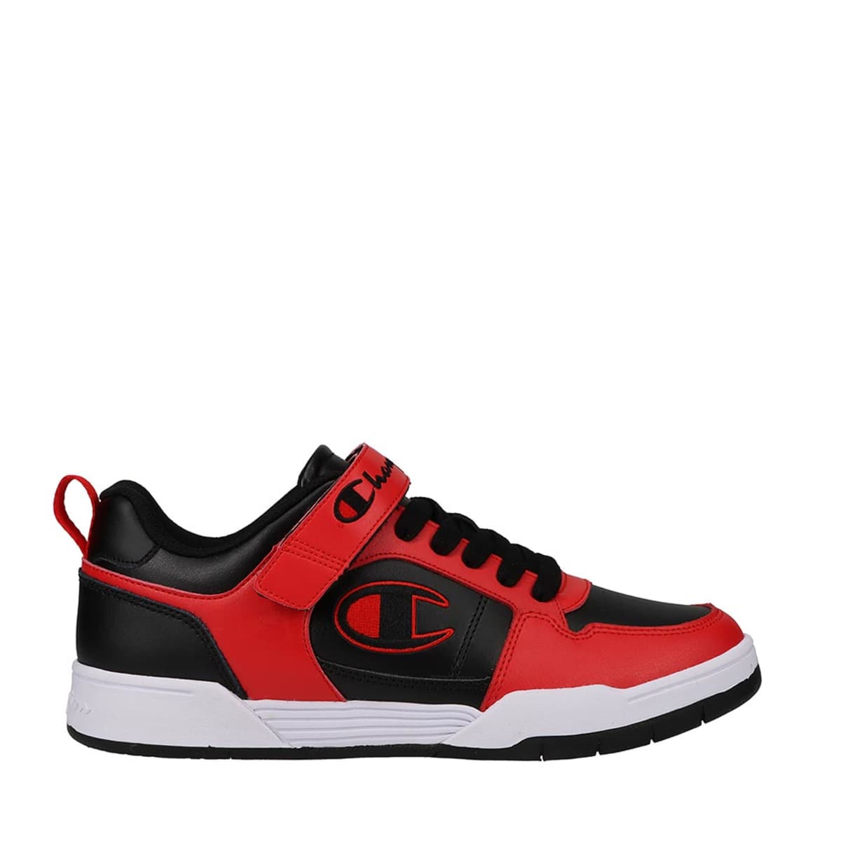 Tenis casual Arena Power de Champion para hombre, color rojo con negro, mod. 1080380