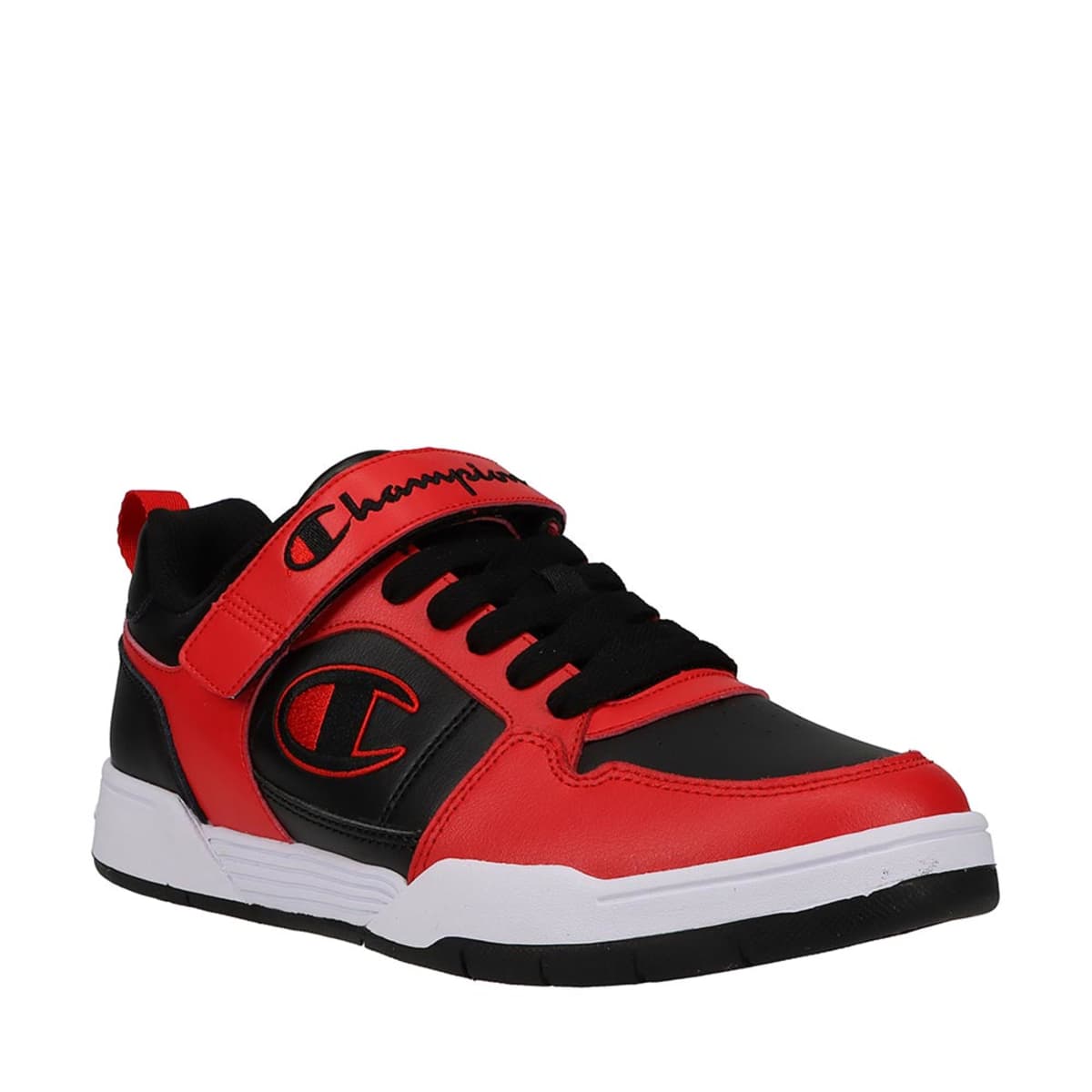 Tenis casual Arena Power de Champion para hombre, color rojo con negro, mod. 1080380