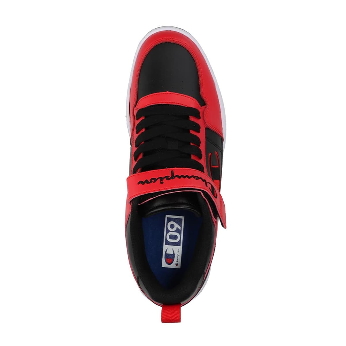 Tenis casual Arena Power de Champion para hombre, color rojo con negro, mod. 1080380