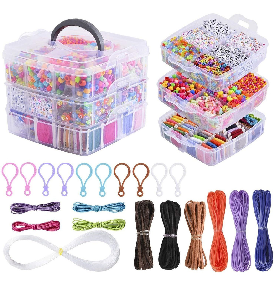 Set Kit Para Hacer Pulseras 5006 Piezas Peirich