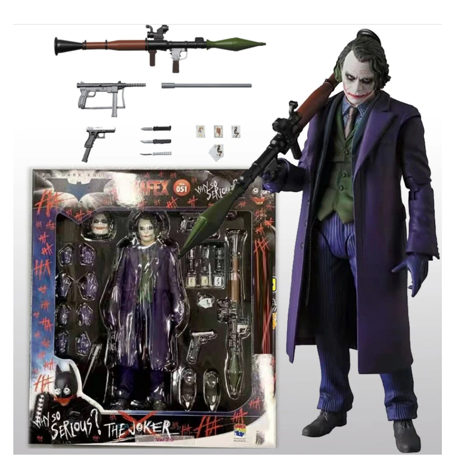 Figura Muñeco Articulada The Joker Dc Con Accesorios