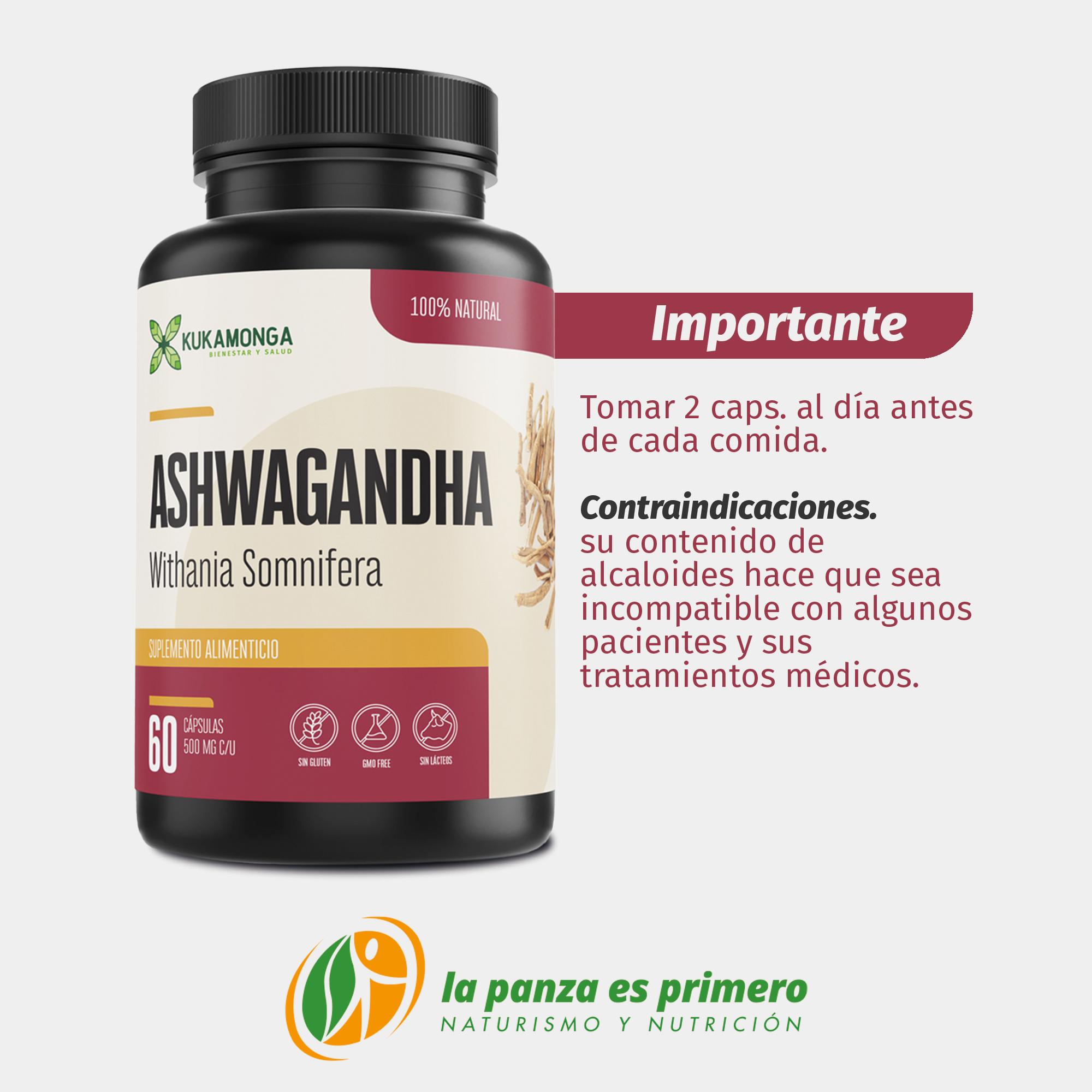 Ashwagandha Kukamonga 60 Caps De 500 Mg