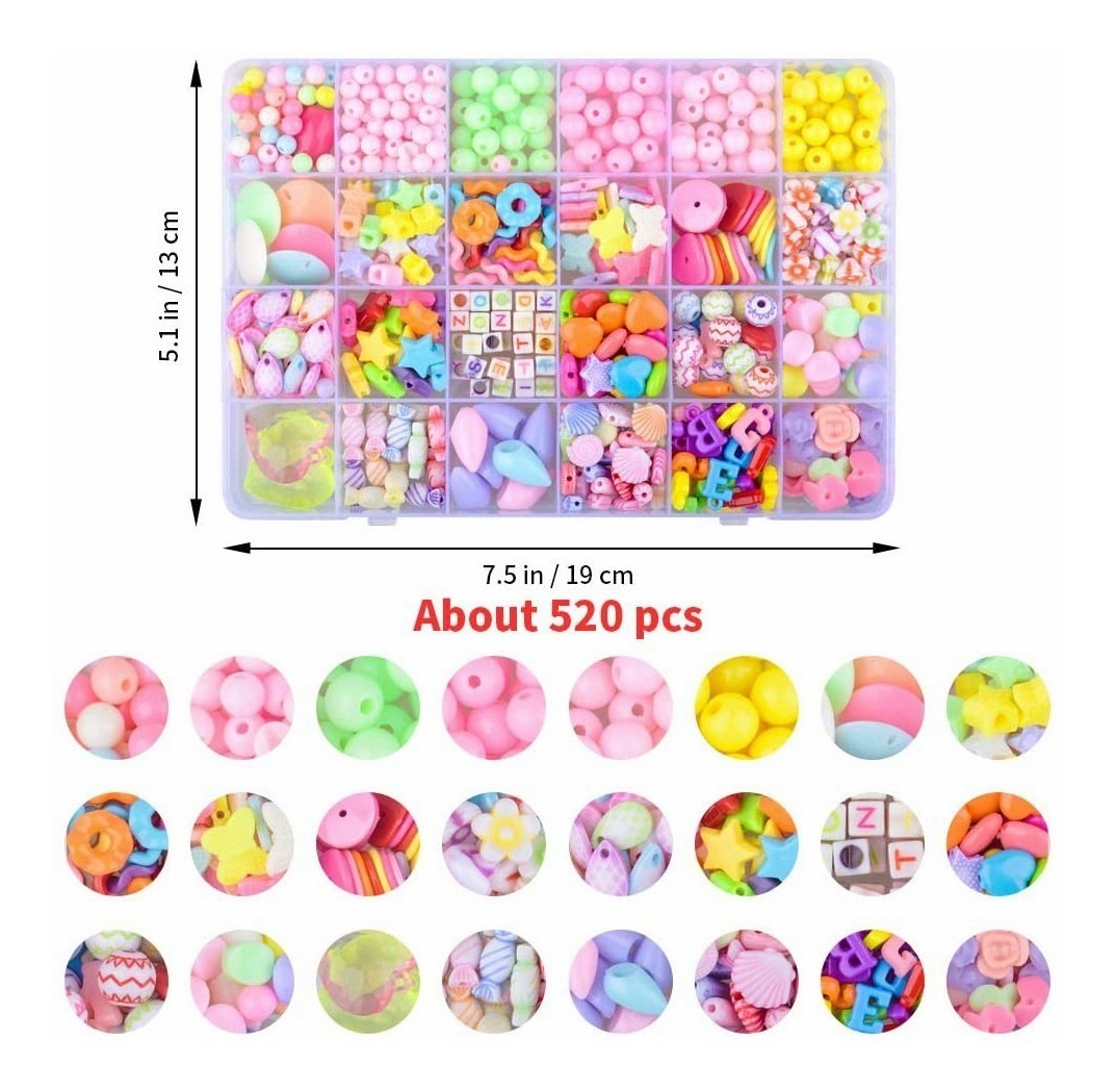 Niñas Collares Pulseras Con Cuentas Juguetes Con Cuentas 520