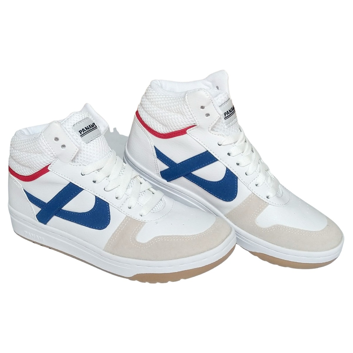 TENIS PANAM BOTA UNISEX BLANCO-AZUL-ROJO