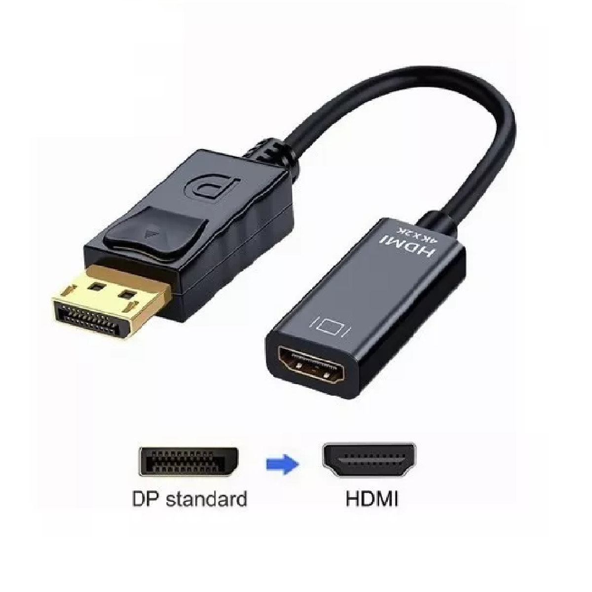 Adaptador Displayport A Hdmi, Dp A Hdmi (macho A Hembra) 4k