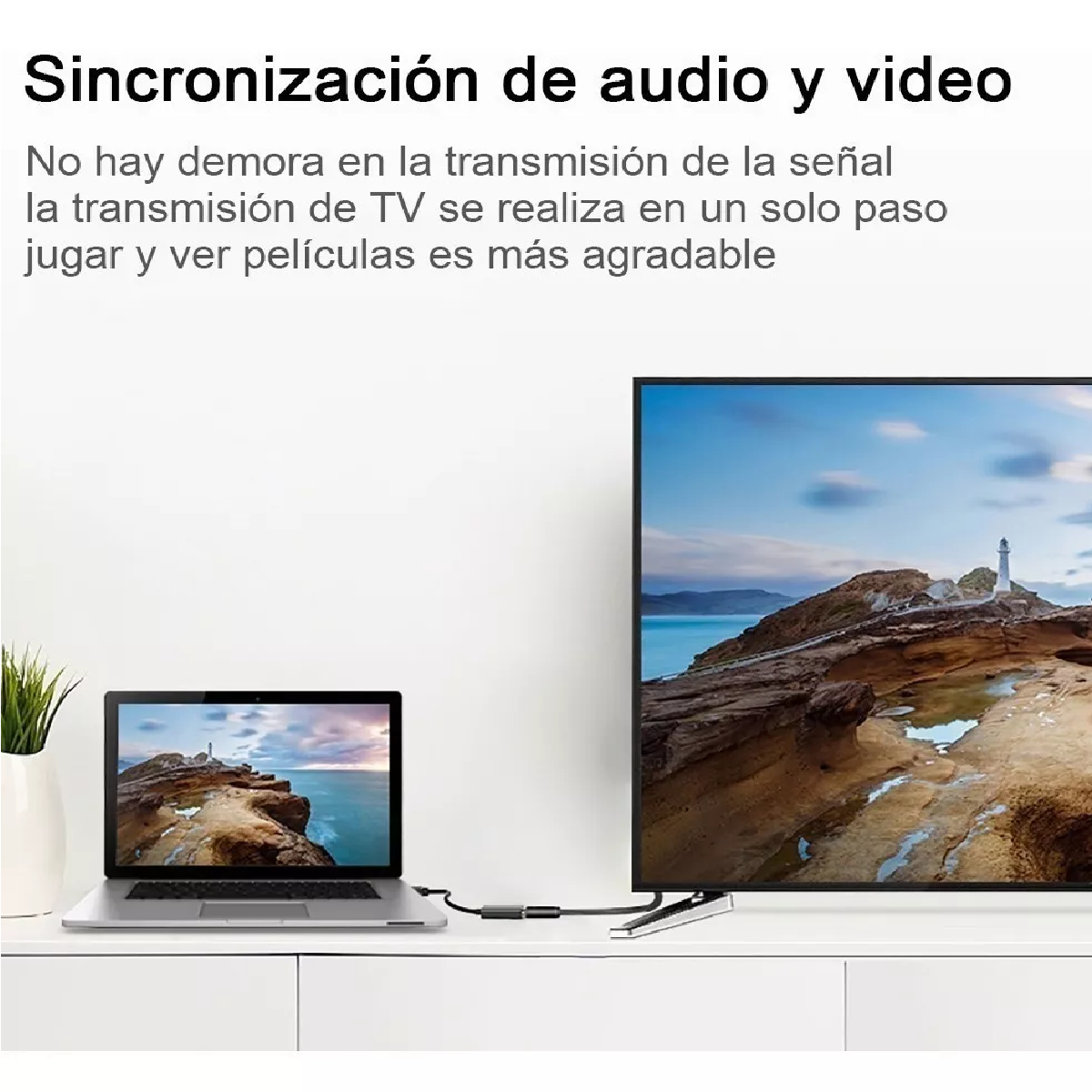 Adaptador Displayport A Hdmi, Dp A Hdmi (macho A Hembra) 4k