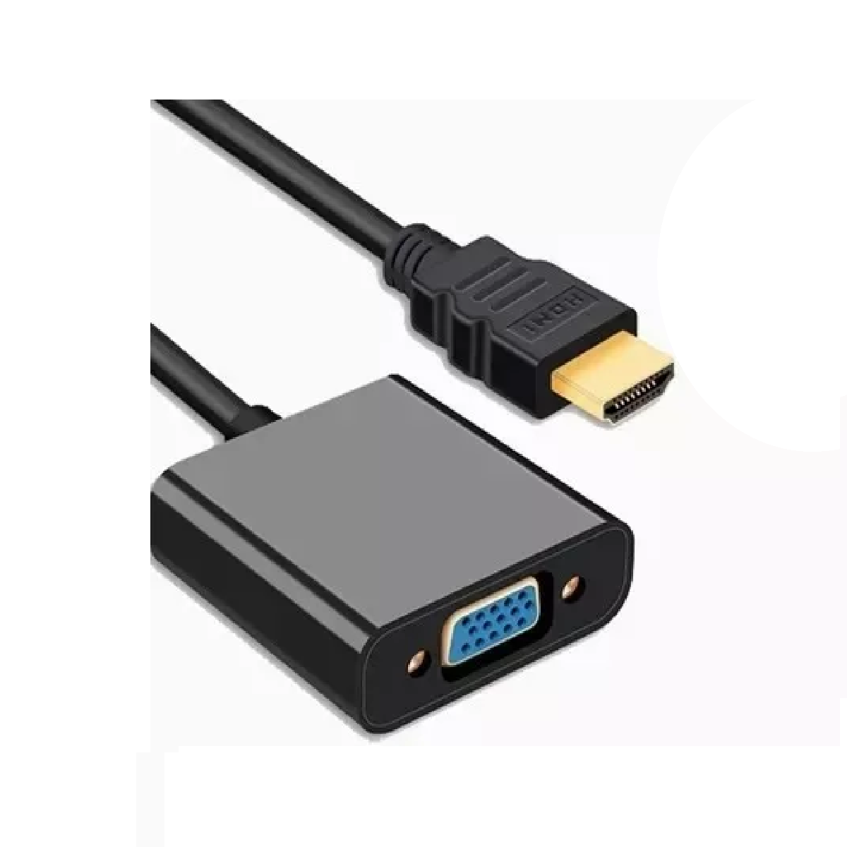 Adaptador Convertidor Hdmi A Vga Con Cable Audio 3.5mm