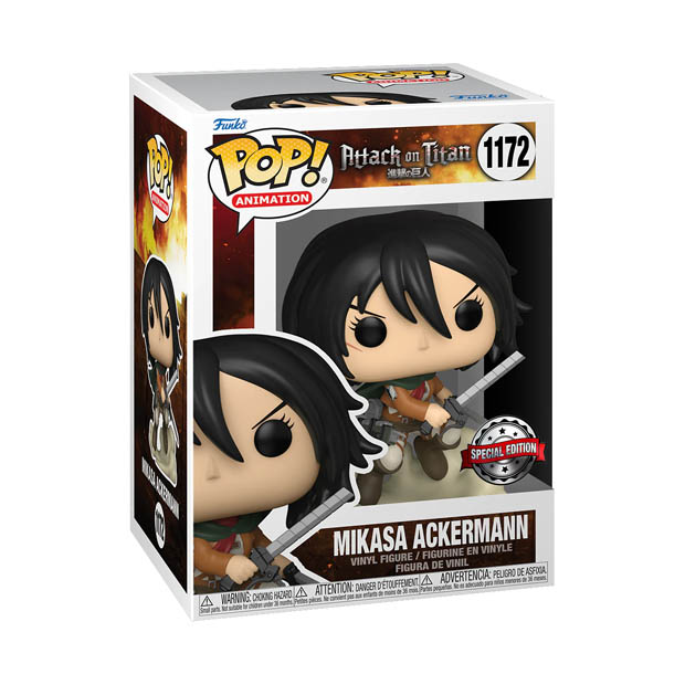 Funko Pop Attack on Titan - Mikasa Ackerman Exclusivo