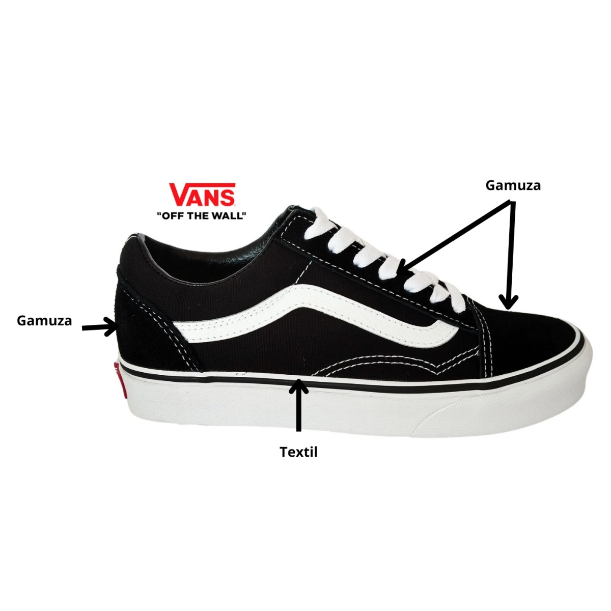 Tenis Vans Clásicos Originales Old Skool VN000D3HY28