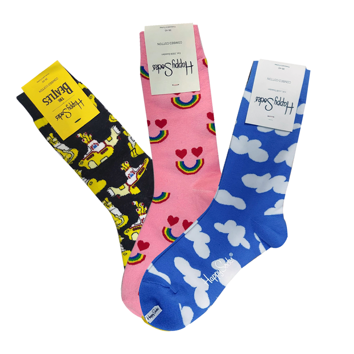 Paquete 3 Calcetines Largos Happy Socks