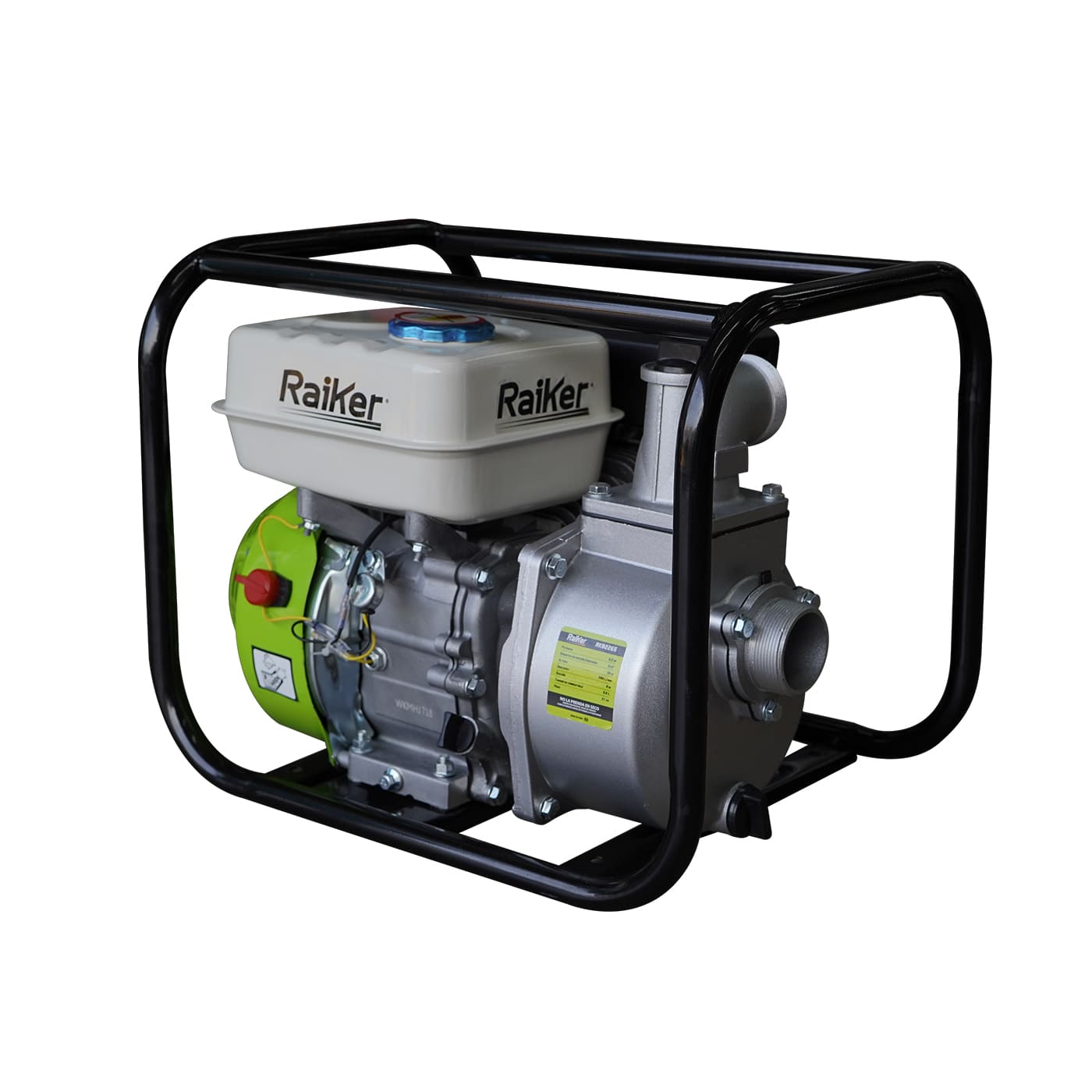 MOTOBOMBA AUTOCEBANTE RAIKER 6.5 HP 2X2 4 TIEMPOS - RKB2265