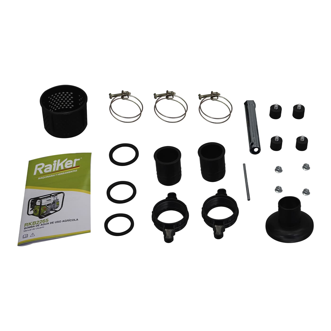 MOTOBOMBA AUTOCEBANTE RAIKER 6.5 HP 2X2 4 TIEMPOS - RKB2265
