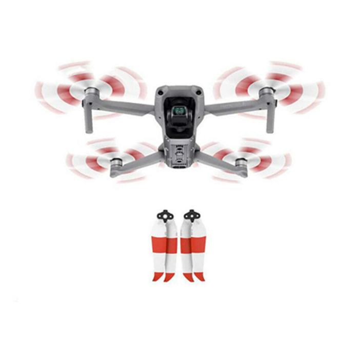 Hélices Mavic Air 2, MXBIP-001-9, 4 Hélices, Blanco con Rojo, DJI Mavic Air 2, Plástico,, BicolorProp
