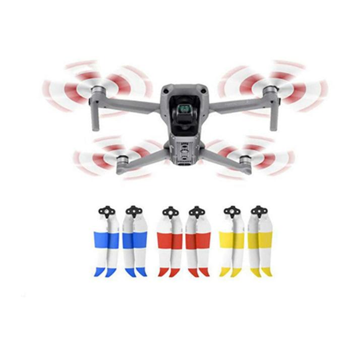 Hélices Mavic Air 2, MXBIP-001-9, 4 Hélices, Blanco con Rojo, DJI Mavic Air 2, Plástico,, BicolorProp