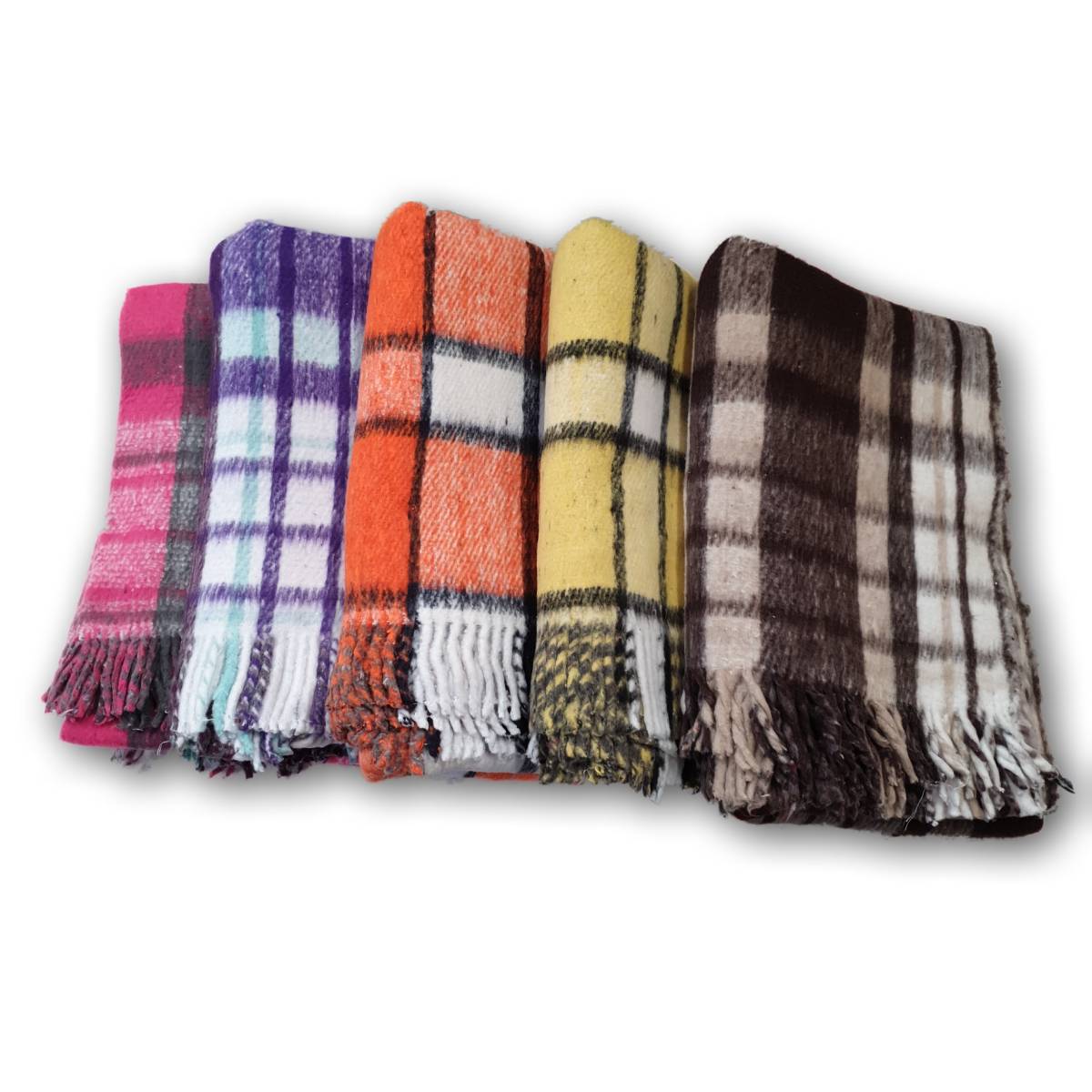 5 Pzas Cobija Matrimonial 220x180cm Super Gruesas 2.5. kg 