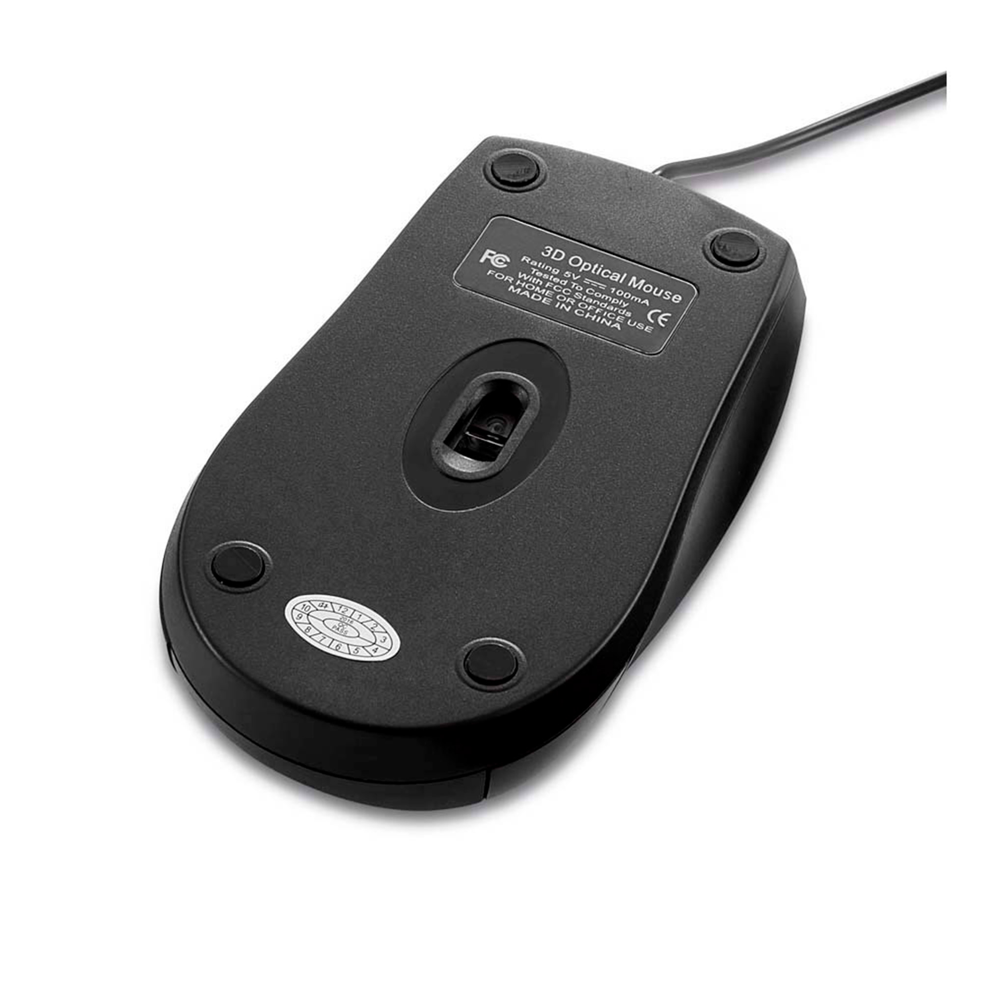 Mouse con conexión USB Color Negro